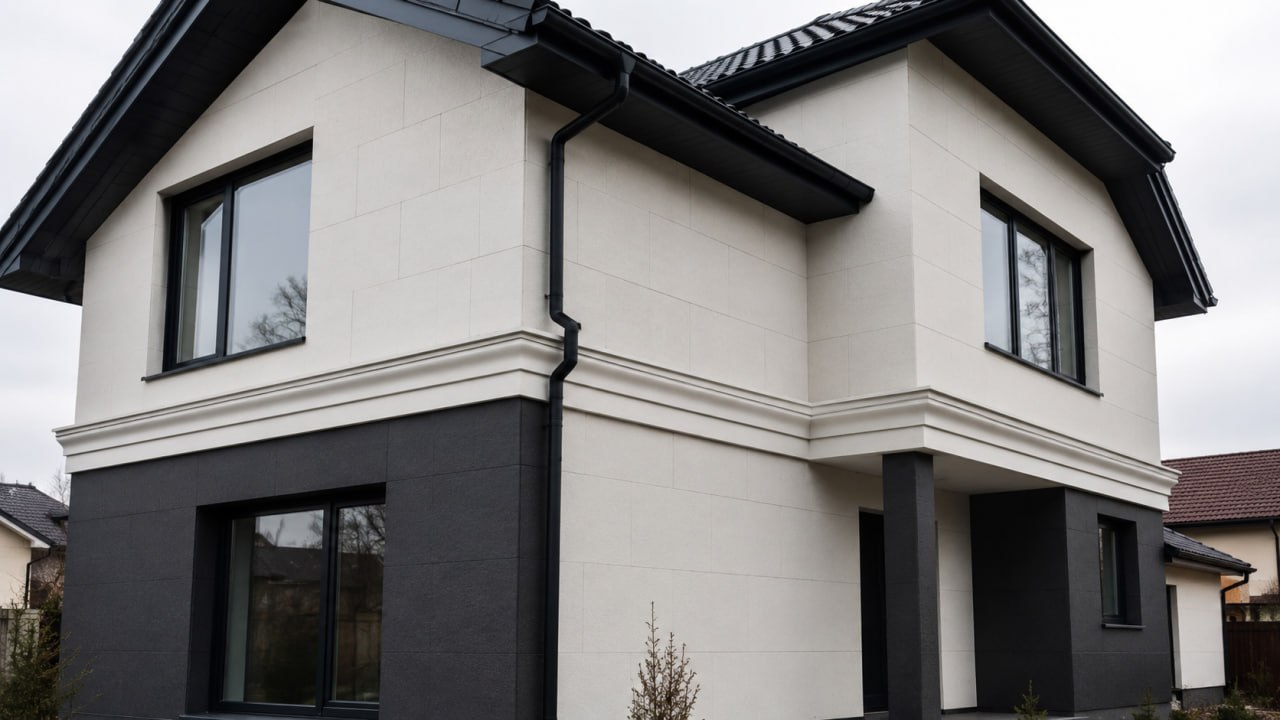 Facade cornices with KORDEKO flexible board: how to avoid cracks at the joints