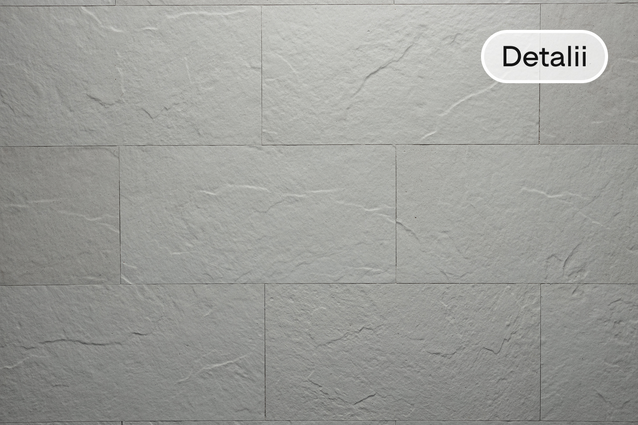Piatra flexibila Slate White