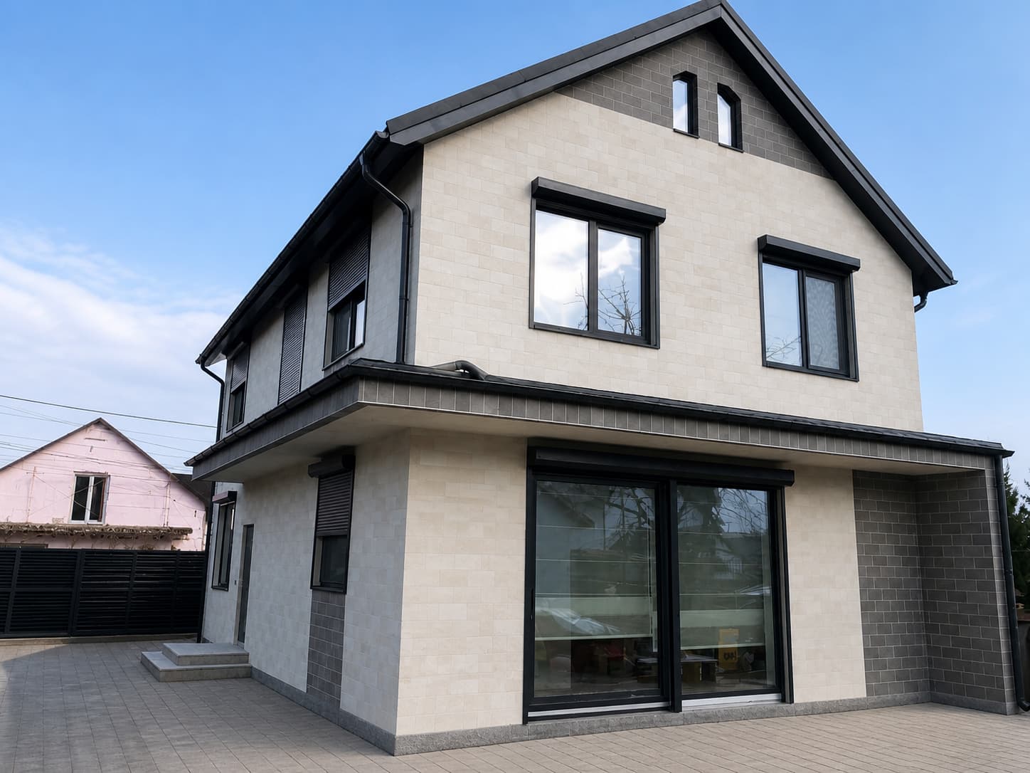 Piatra flexibila Pletaflex - casa privata in Suruceni — 3