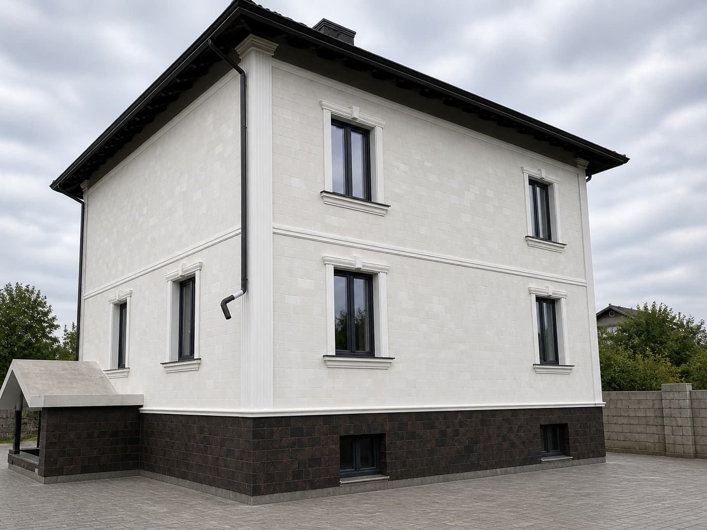 Gresie flexibila pentru fatada - casa privata in Balti