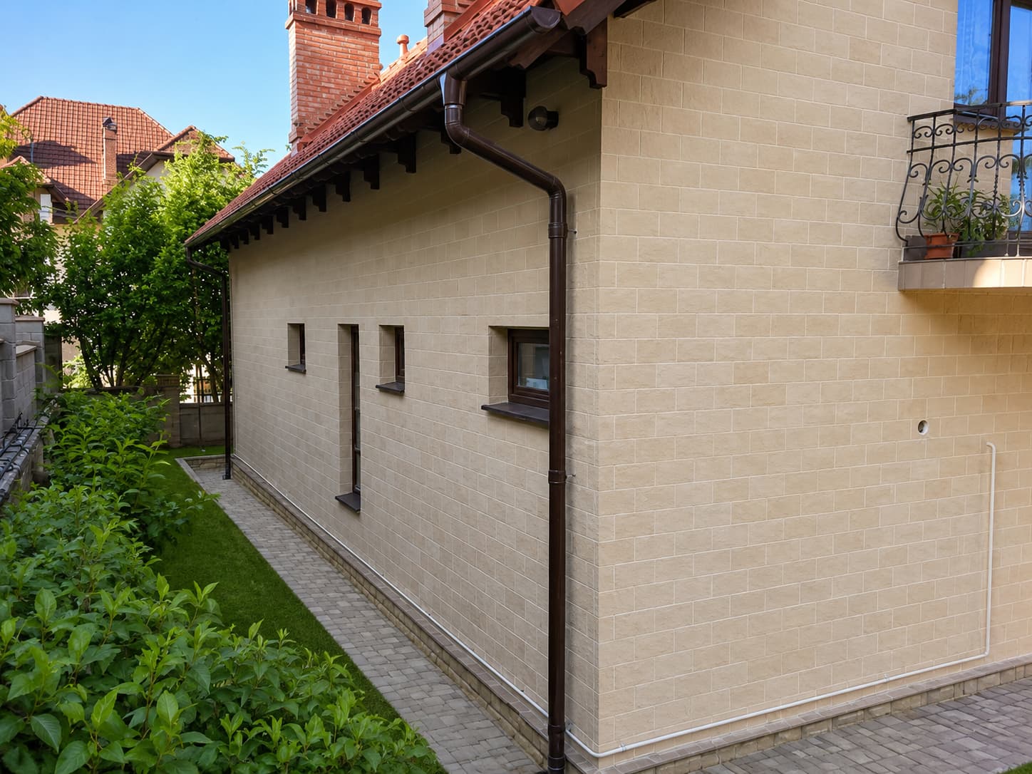 Piatra flexibila pentru fatada - casa privata in Germania — 3