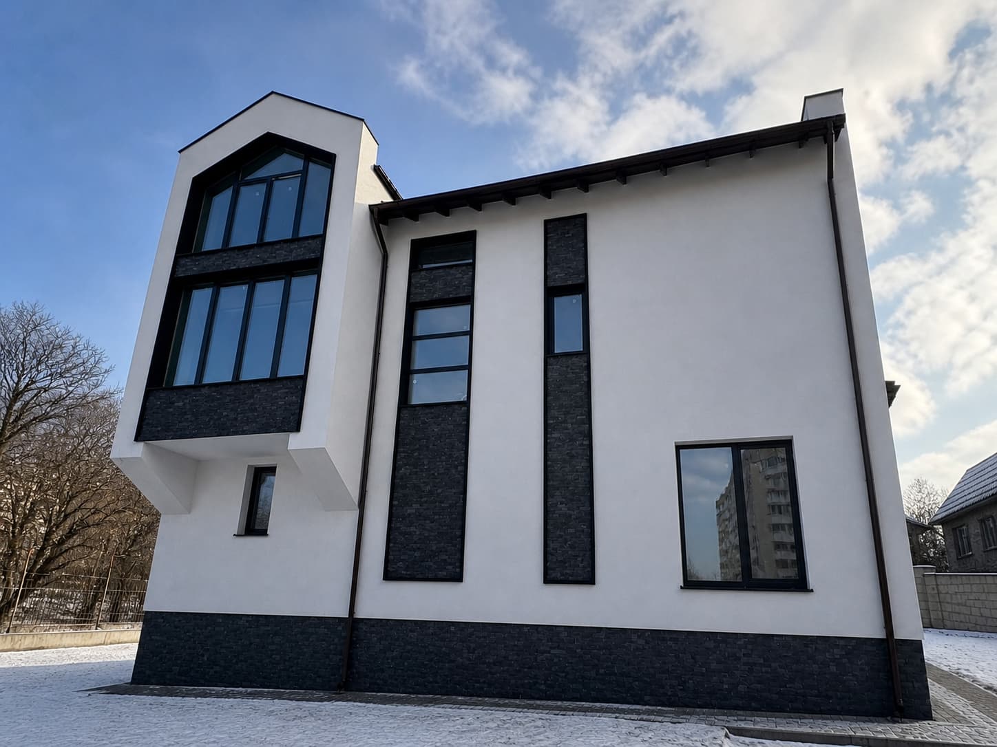 Piatra flexibila pentru fatada – casa particulara in Durlesti — 2