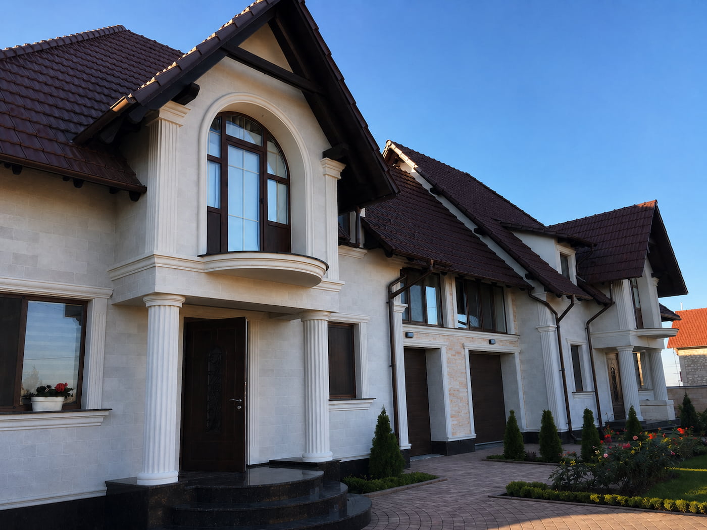 Gresie flexibila fatada - casa privata in Bubuieci