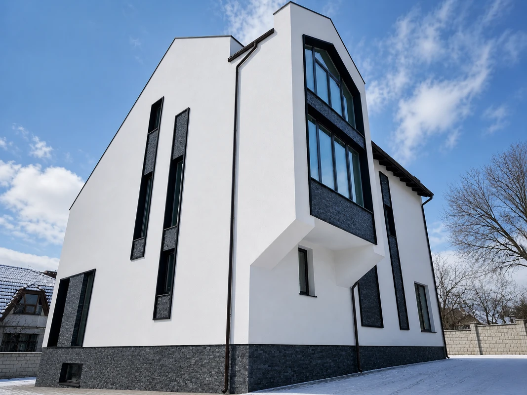 Piatra flexibila pentru fatada – casa particulara in Durlesti
